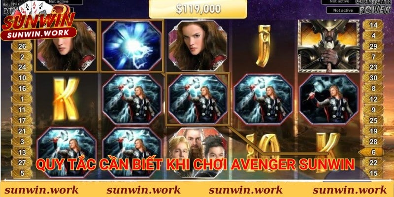 Quy tắc cần biết khi chơi Avenger Sunwin 